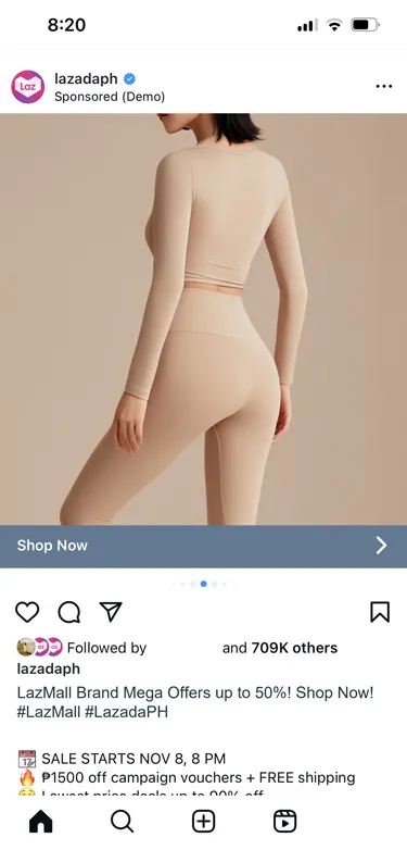 来自 Lazada 菲律宾的 Facebook 广告示例